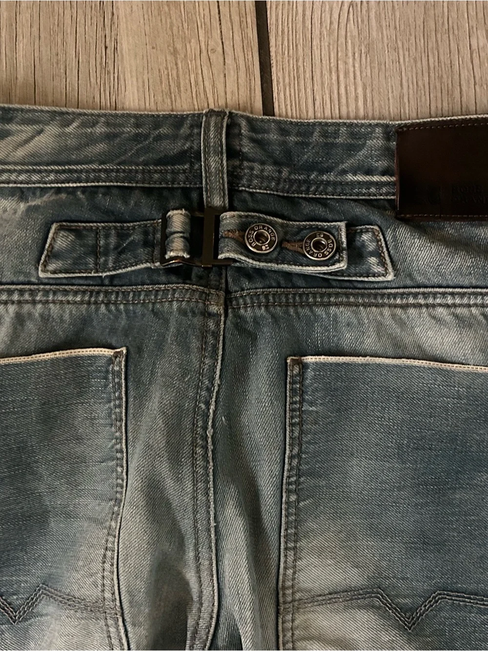 BOSS ORANGE Men's Light Wash Selvedge regular fit